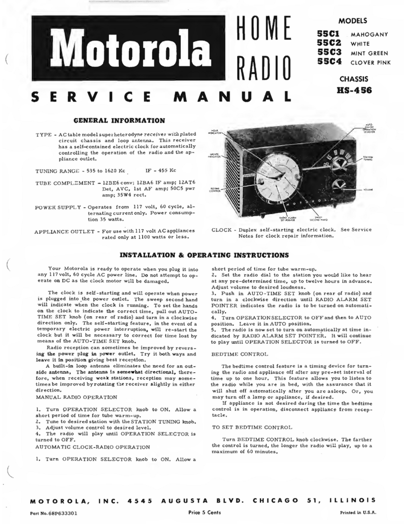 Motorola 55C1 User manual