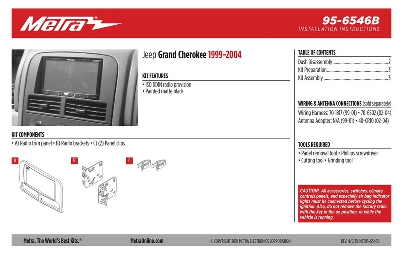 Metra Electronics 95-6546B installation instructions