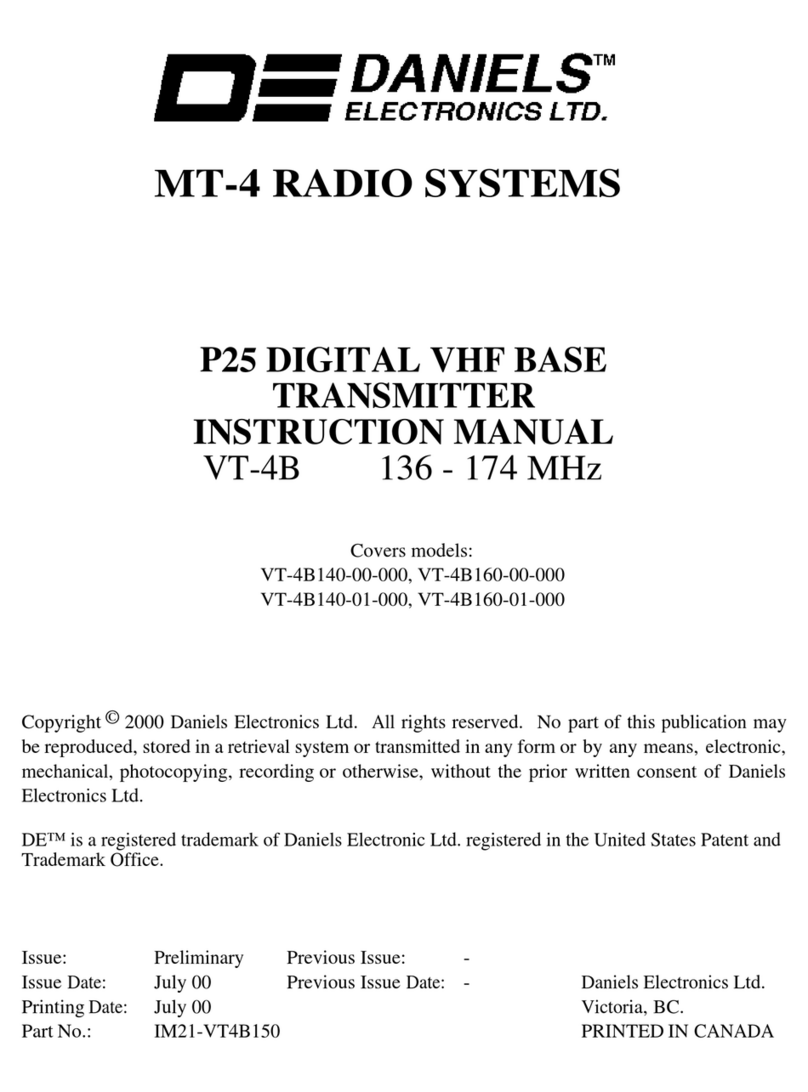 Daniels VT-4B140-00-000 instruction manual