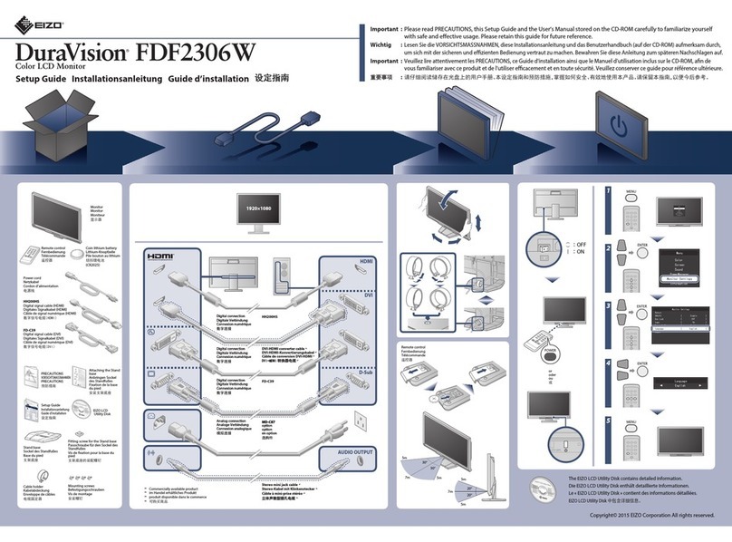 Eizo DuraVision FDF2306W User manual