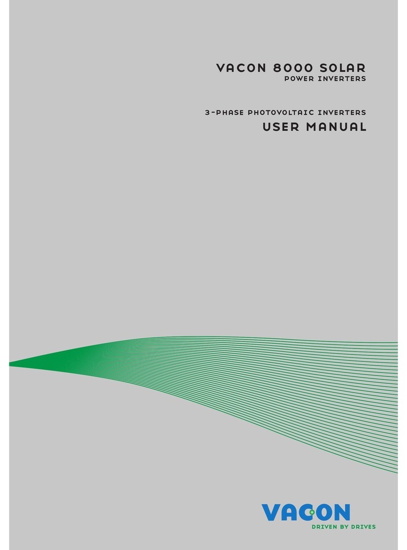 Vacon 8000 solar user manual