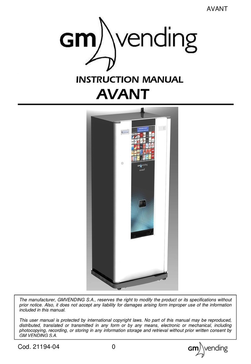 GM VENDING AVANT M 23 instruction manual GM VENDING AVANT M 23 instruction manual