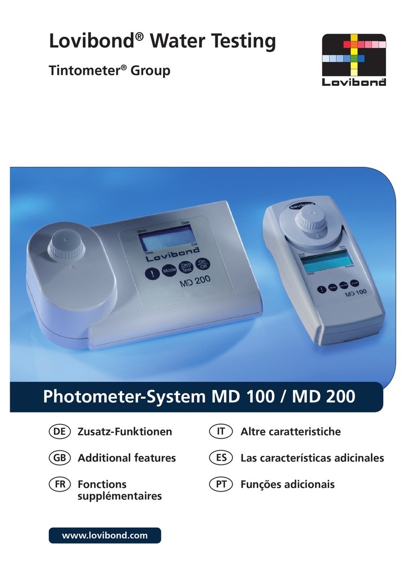 Lovibond MD 100 Owner's manual