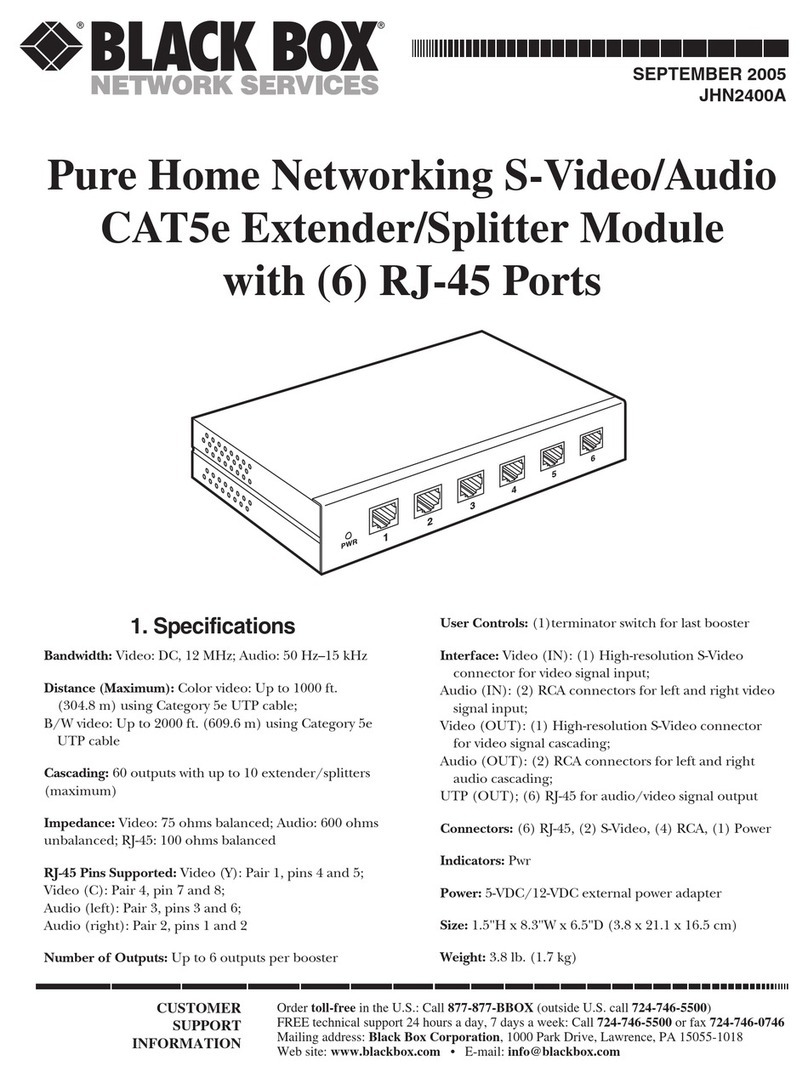Black Box JHN2400A manual
