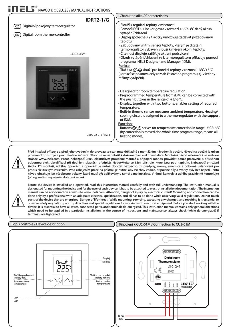 iNels IDRT2-1/G instruction manual