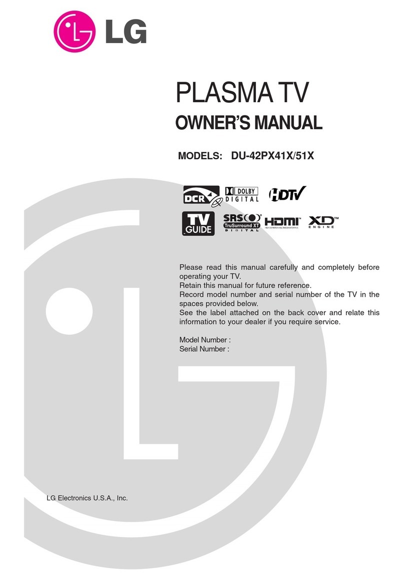 LG DU-42PX41X User manual