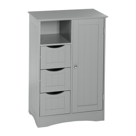 RiverRidge ASHLAND SINGLE DOOR / 3 DRAWER CABINET Assembly instructions