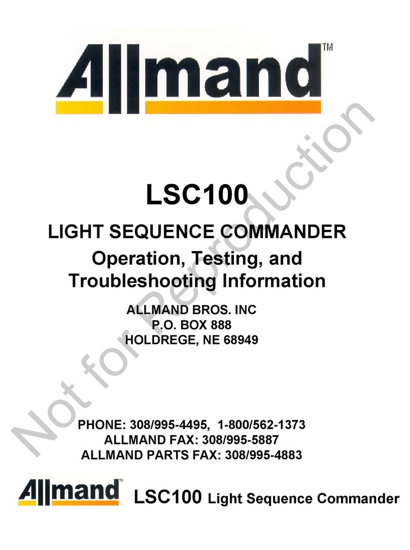 Allmand LSC100 Operation, Testing, and Troubleshooting Information