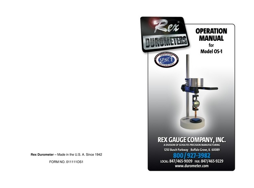Rex Gauge Company OS-1 User manual