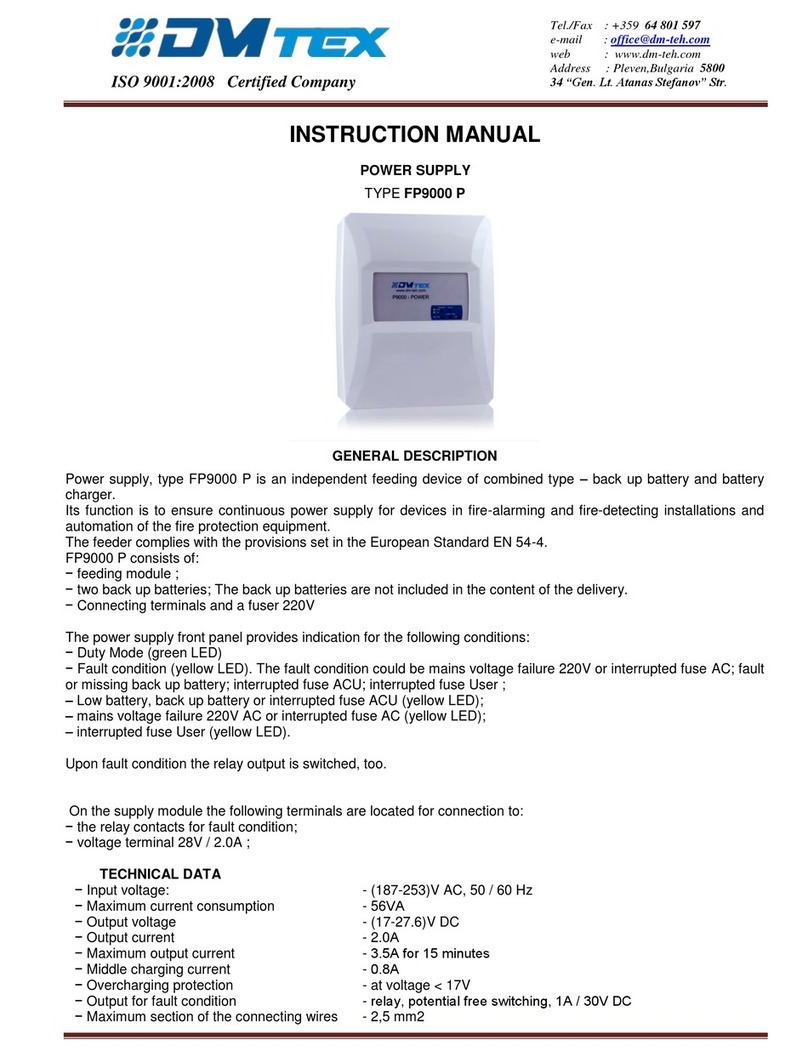 DMtex FP9000 P instruction manual