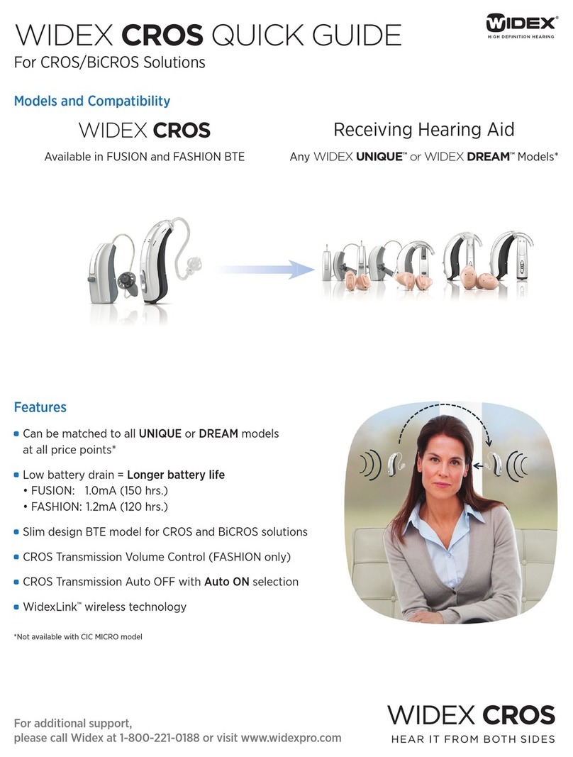 Widex CROS FUSION quick guide