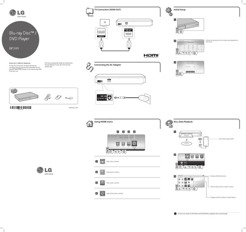 LG BP240 Simple manual