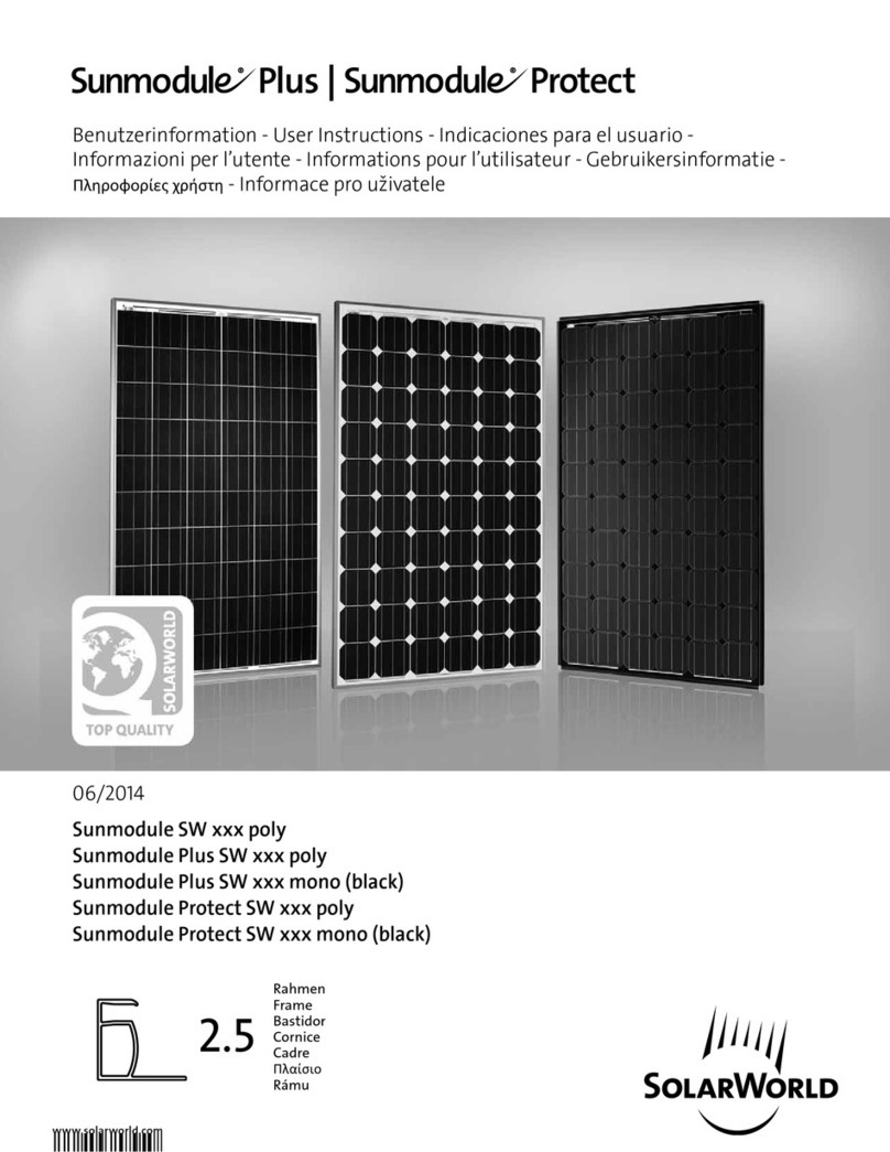SolarWorld Sunmodule SW *** poly User manual