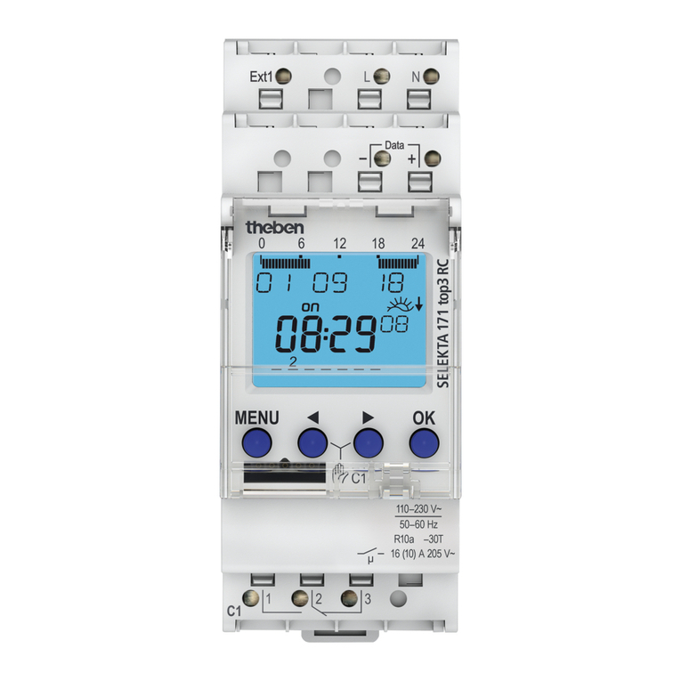 Theben SELEKTA 171 top2 RC 24 V Installation and operating manual