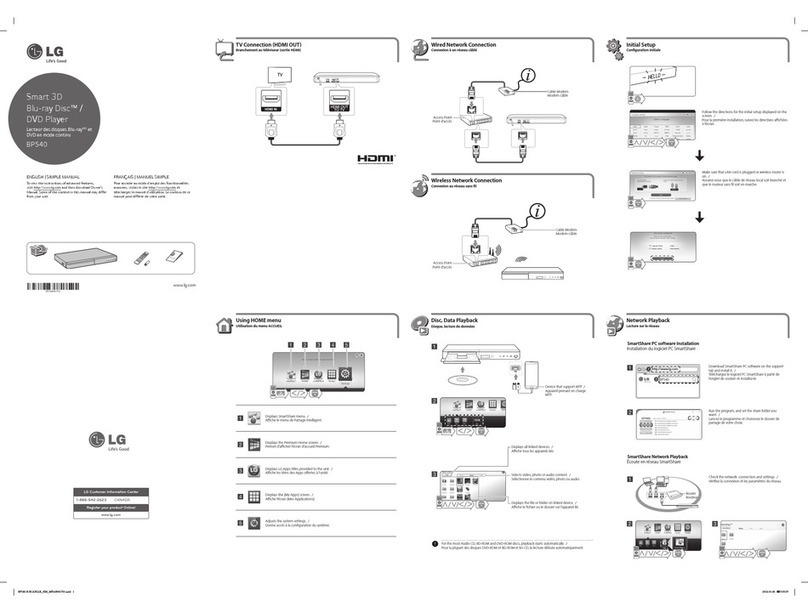 LG BP540 Simple manual