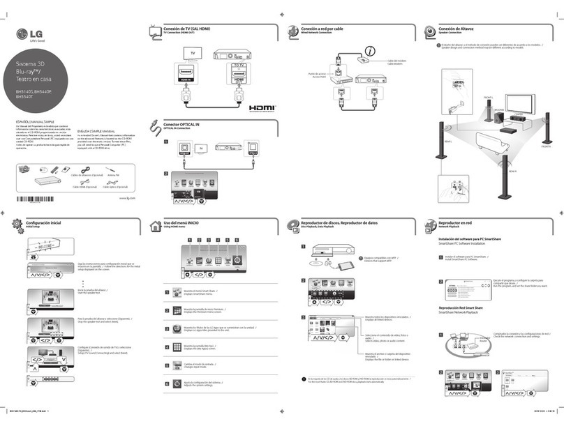 LG BH5440P Specification sheet