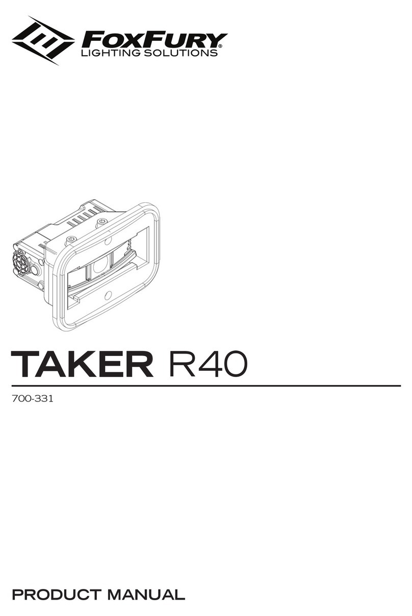 Foxfury Lighting Solutions TAKER R40 User manual