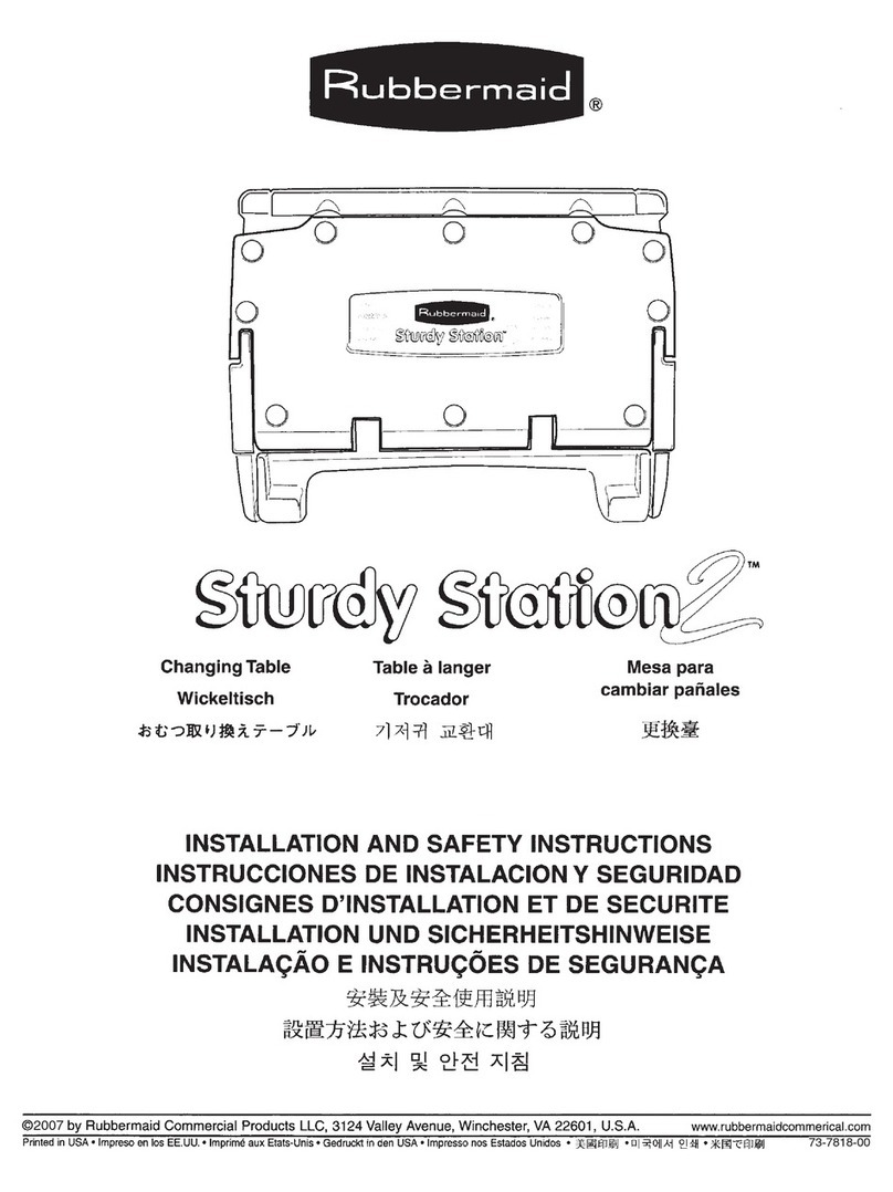 Rubbermaid Sturdy Station 2 Installation and safety instructions Rubbermaid Sturdy Station 2 Installation and safety instructions