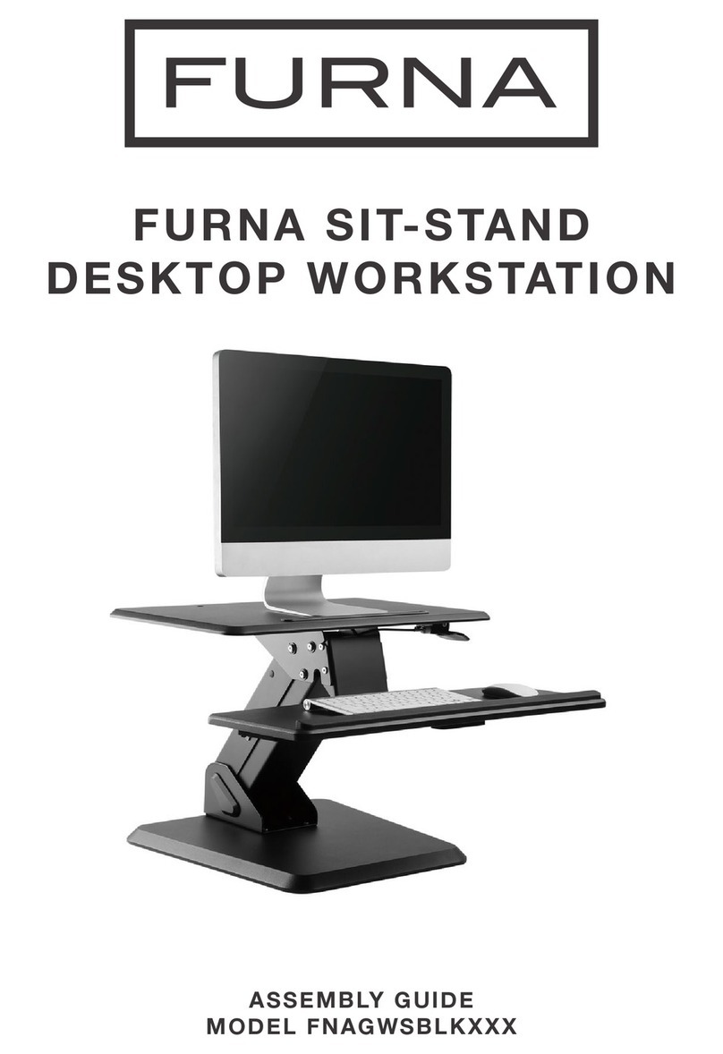 FURNA Sit Stand Converter Desk-Top Workstation Assembly guide