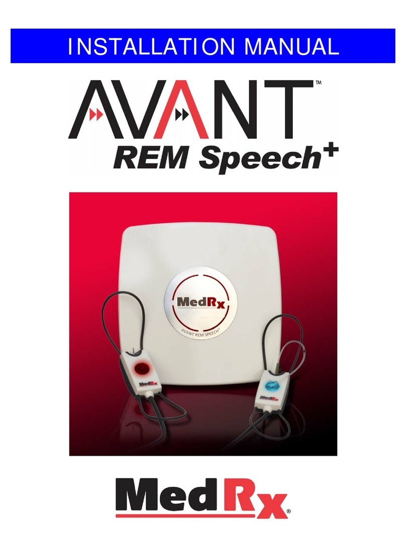 MedRx AVANT REM Speech+ installation manual