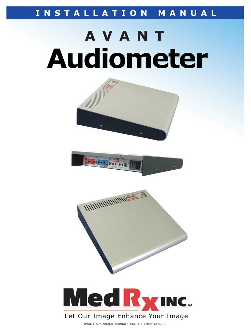 MedRx Avant User manual MedRx Avant User manual