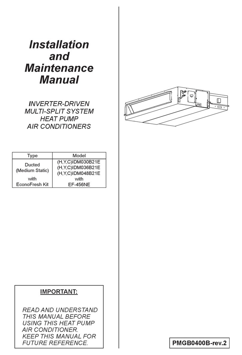 Johnson Controls (H,Y,C)IDM030B21E Manual