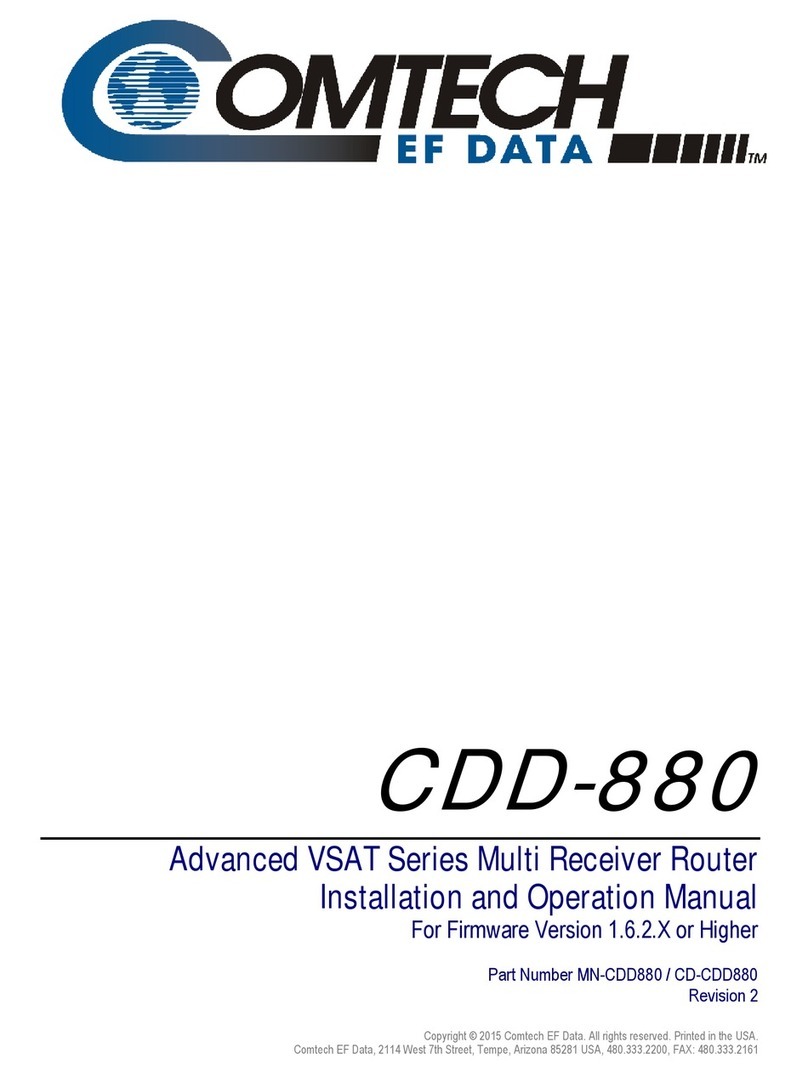 Comtech EF Data CDD-880 User manual