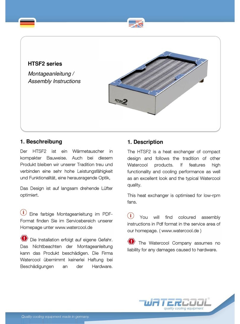 Watercool HTSF2 series Assembly instructions