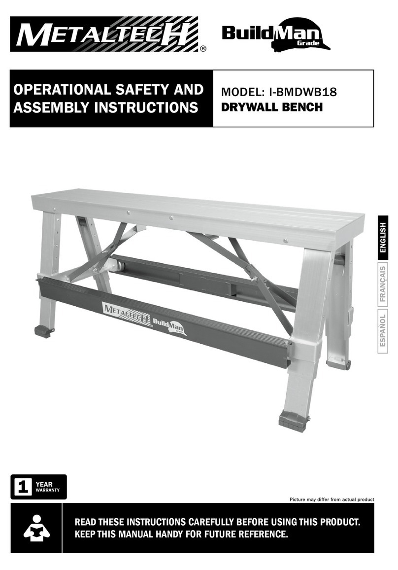 MetalTech BuildMan I-BMDWB18 User manual