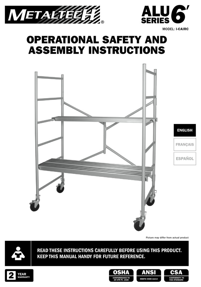MetalTech I-CAIRC Alu series OPERATIONAL SAFETY AND ASSEMBLY INSTRUCTIONS