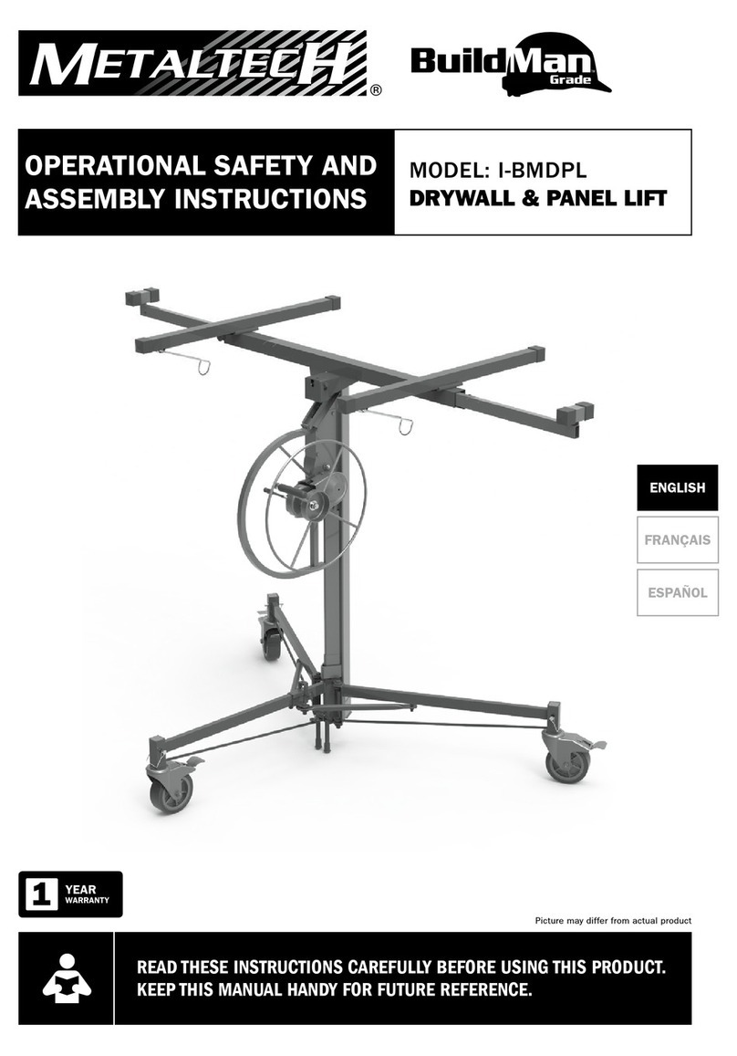 MetalTech BuildMan I-BMDPL User manual