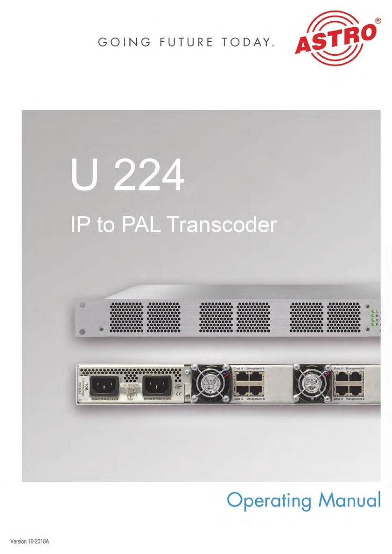ASTRO U 224 operating manual