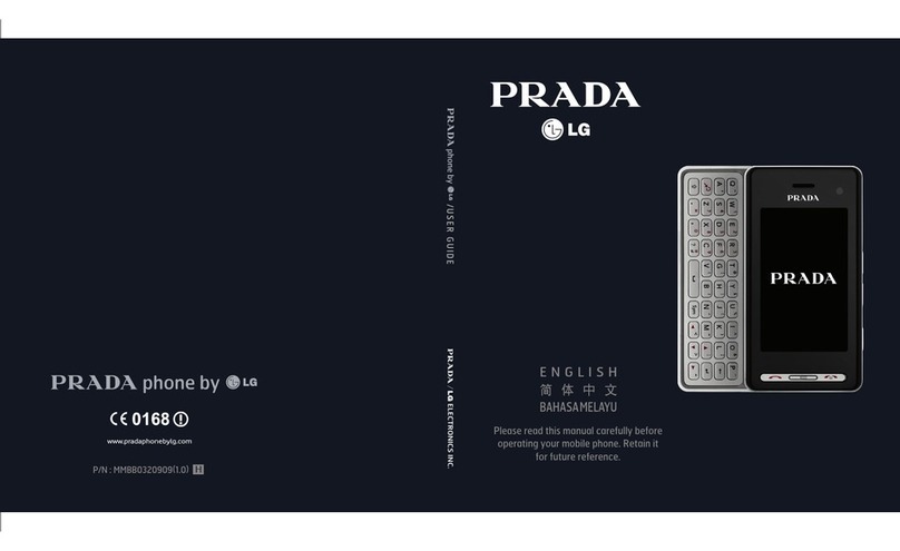 LG Prada KF900 User manual