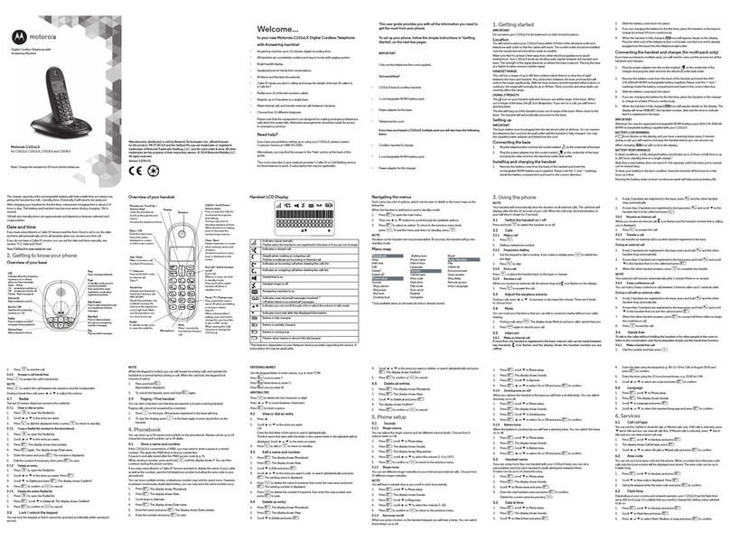 Motorola C1011LX manual
