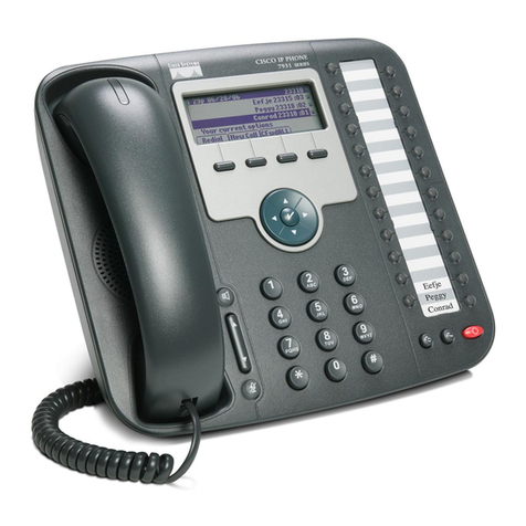 Cisco IP 7931 User manual