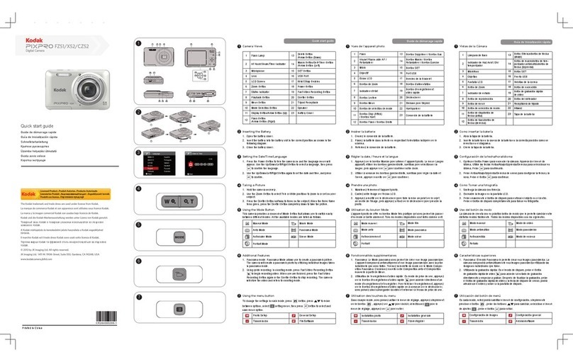 Kodak Pixpro X52 User manual Kodak Pixpro X52 User manual