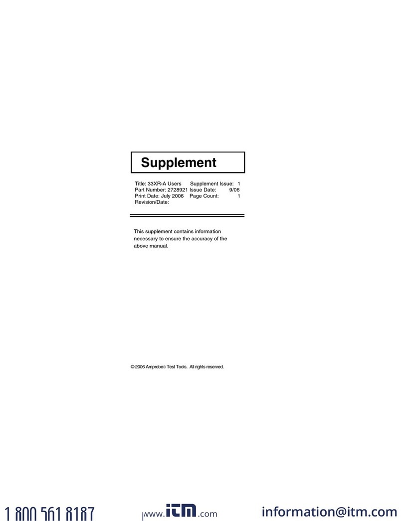 Amprobe 33XR-A User manual