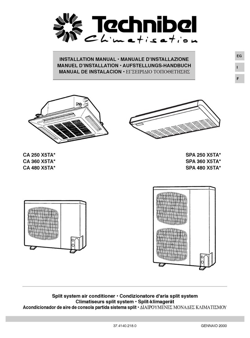 Technibel CA 250 X5TA Series User manual