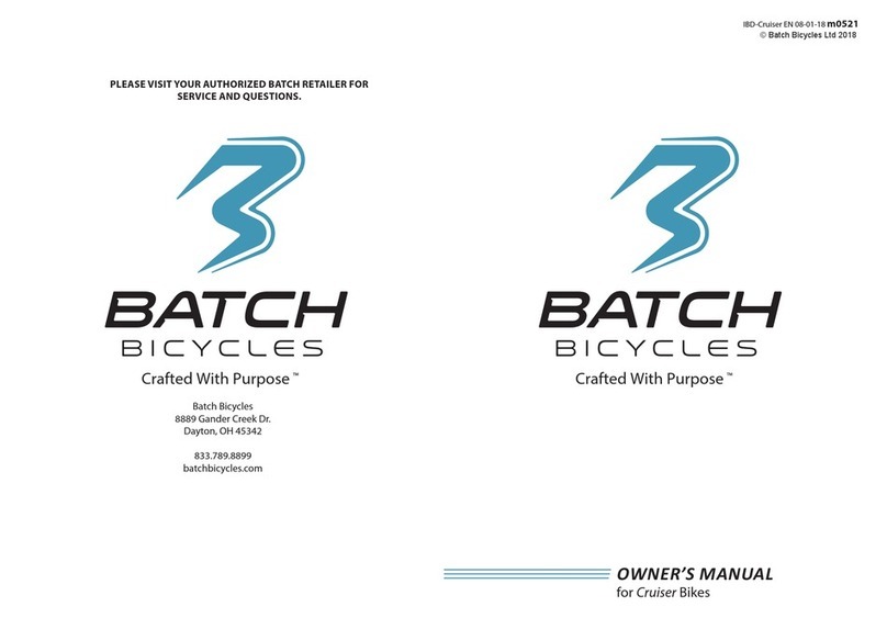 Batch Bicycles Cruiser owner's manual