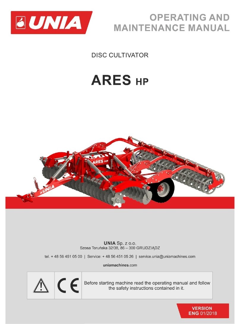 UNIA Ares HP Operating instructions UNIA Ares HP Operating instructions