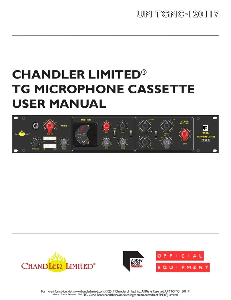 Chandler Limited TG MICROPHONE CASSETTE user manual