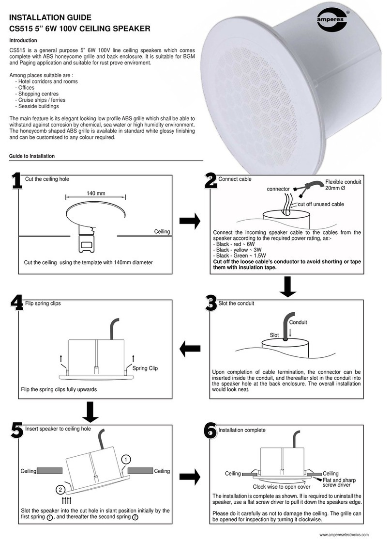 Amperes CS515 Installation guides