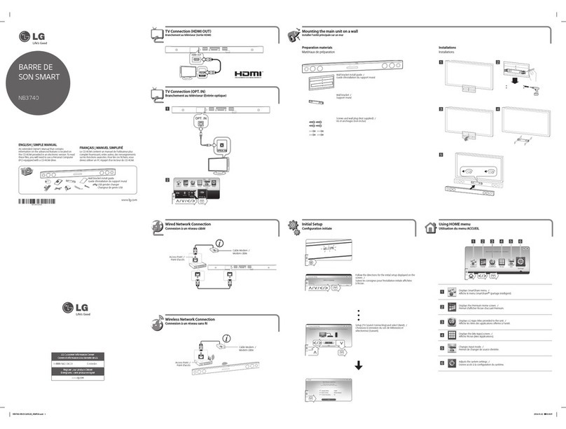 LG NB3740 Specification sheet