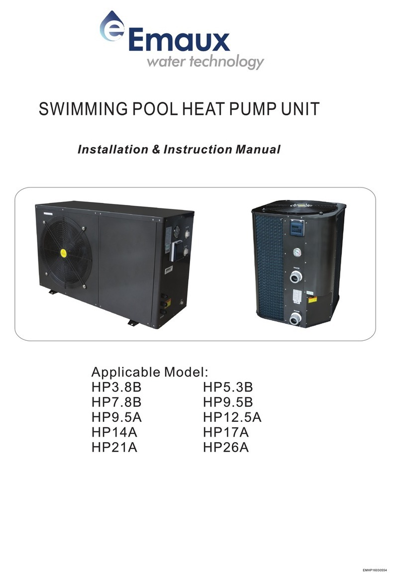 emaux HP3.8B Installation instructions manual emaux HP3.8B Installation instructions manual