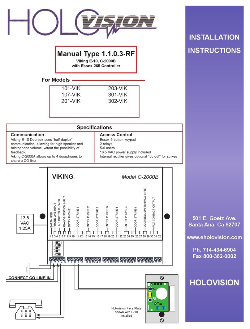 HOLOVISION Viking E-10 User manual