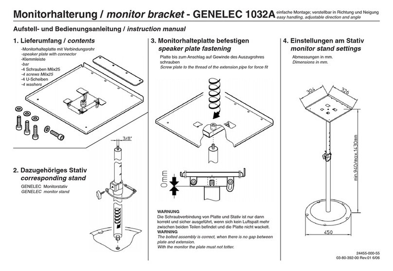 Genelec 1032A instruction manual