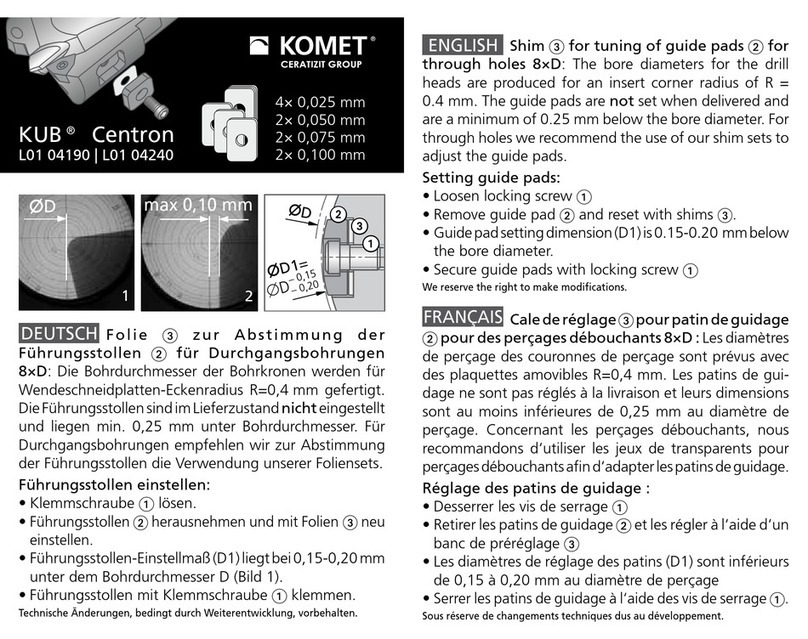 Komet KUB Centron User manual