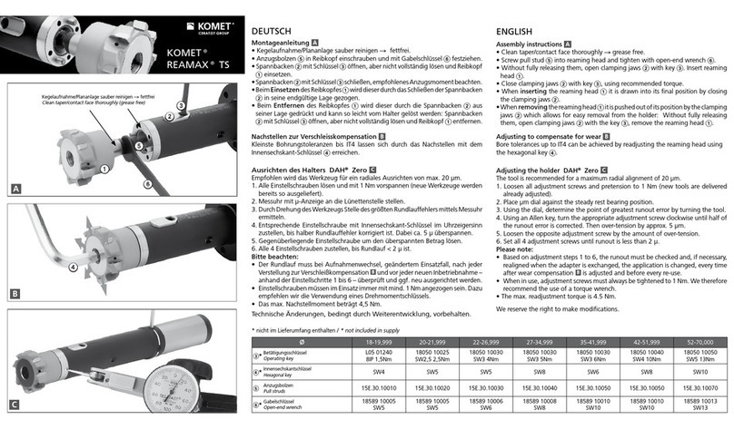 Komet REAMAX TS User manual