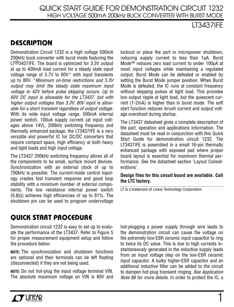 Linear Technology LT3437IFE User manual