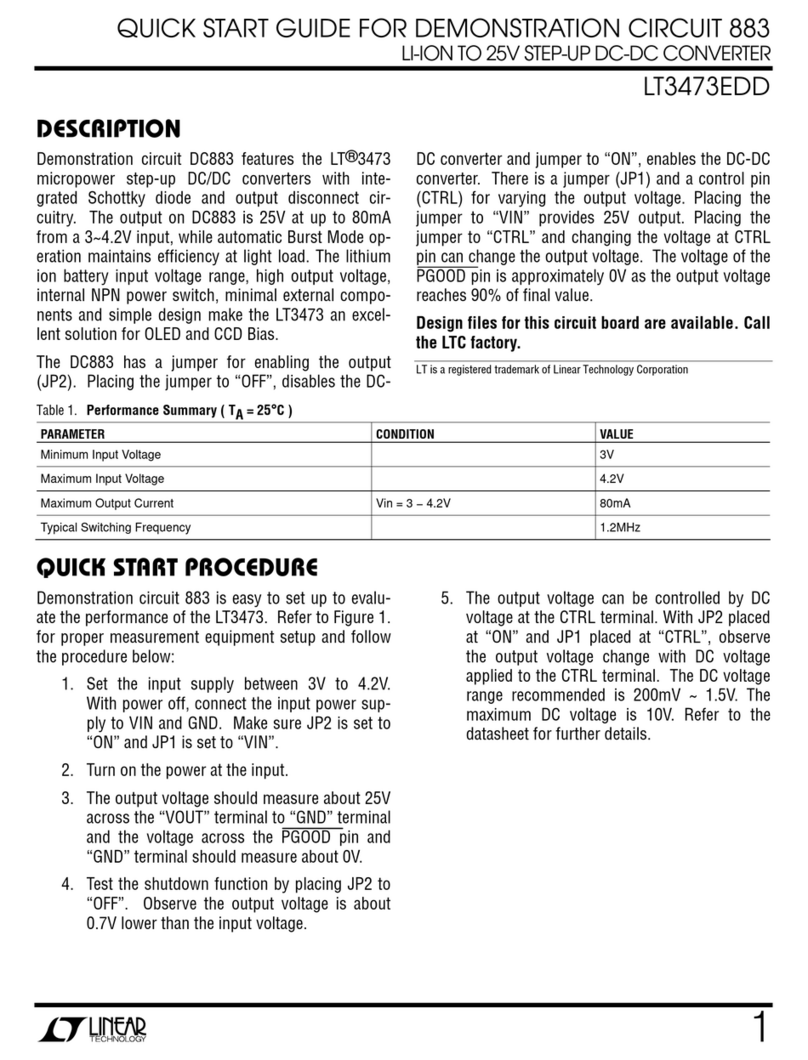 Linear Technology LT3473EDD User manual